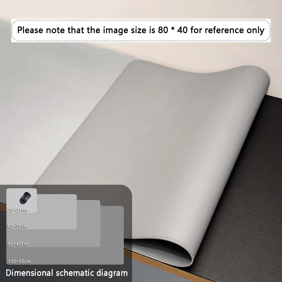 Schreibtisch-Matte aus PU-Leder – XXL Wasserdicht & Rutschfest für Home Office