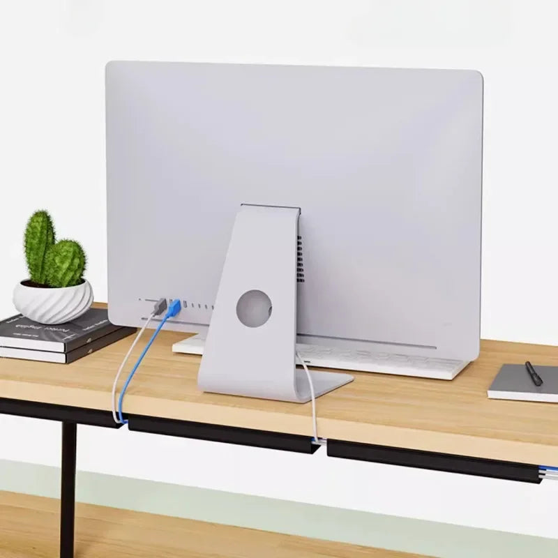 Kabelkanal für den Schreibtisch – 40cm PVC Kabelführung ohne Bohren