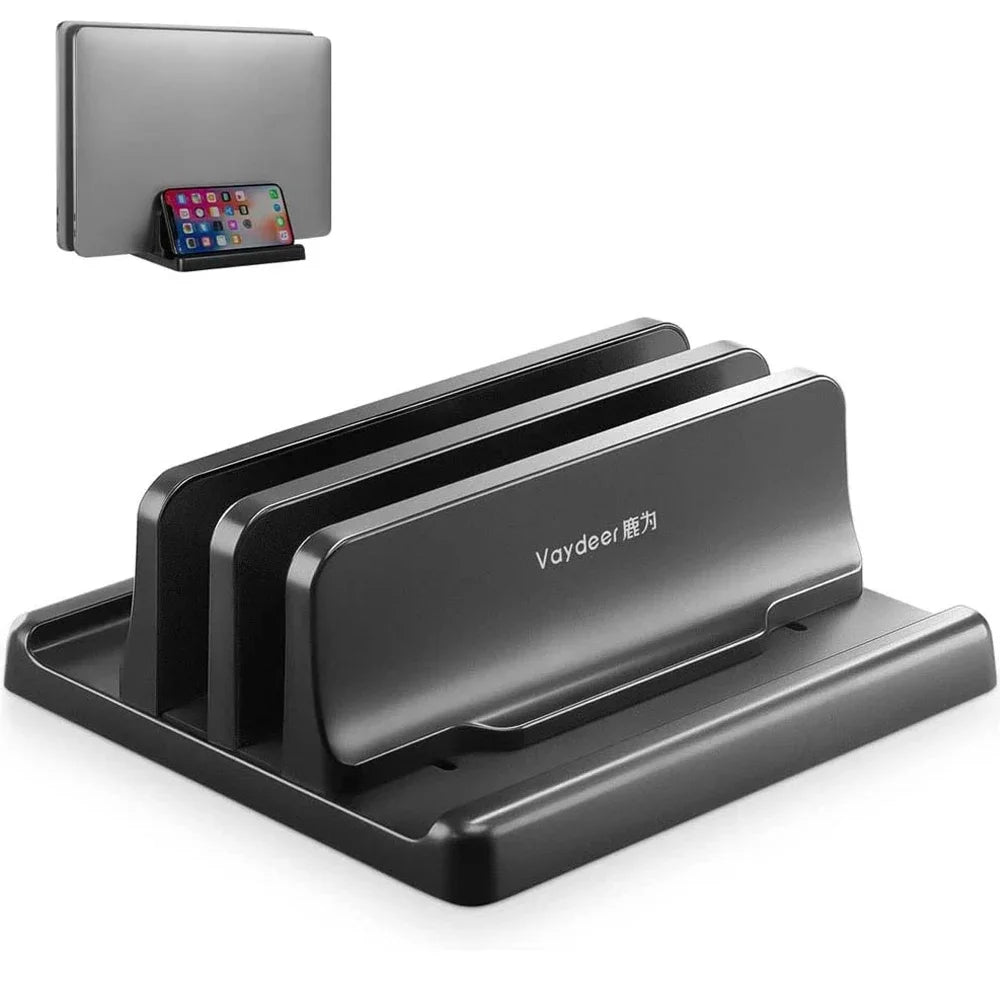 Vertikaler Laptop-Ständer – Platzsparender Schreibtisch-Dock für MacBook & Notebooks