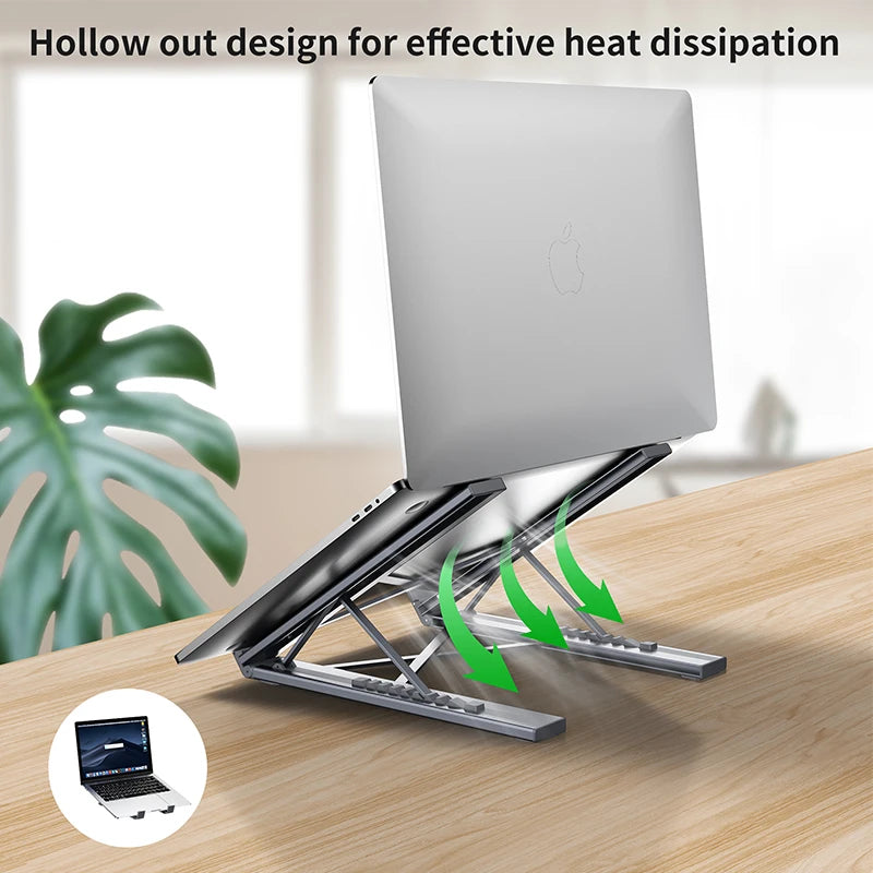 8-in-1 USB-C Laptop-Dockingstation & Ständer aus Aluminium