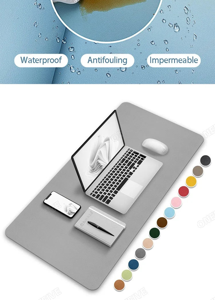 Schreibtisch-Matte aus PU-Leder – XXL Wasserdicht & Rutschfest für Home Office