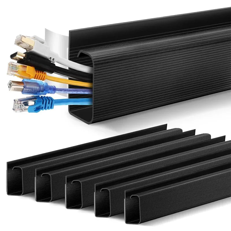 Kabelkanal für den Schreibtisch – 40 cm PVC-Kabelführung ohne Bohren