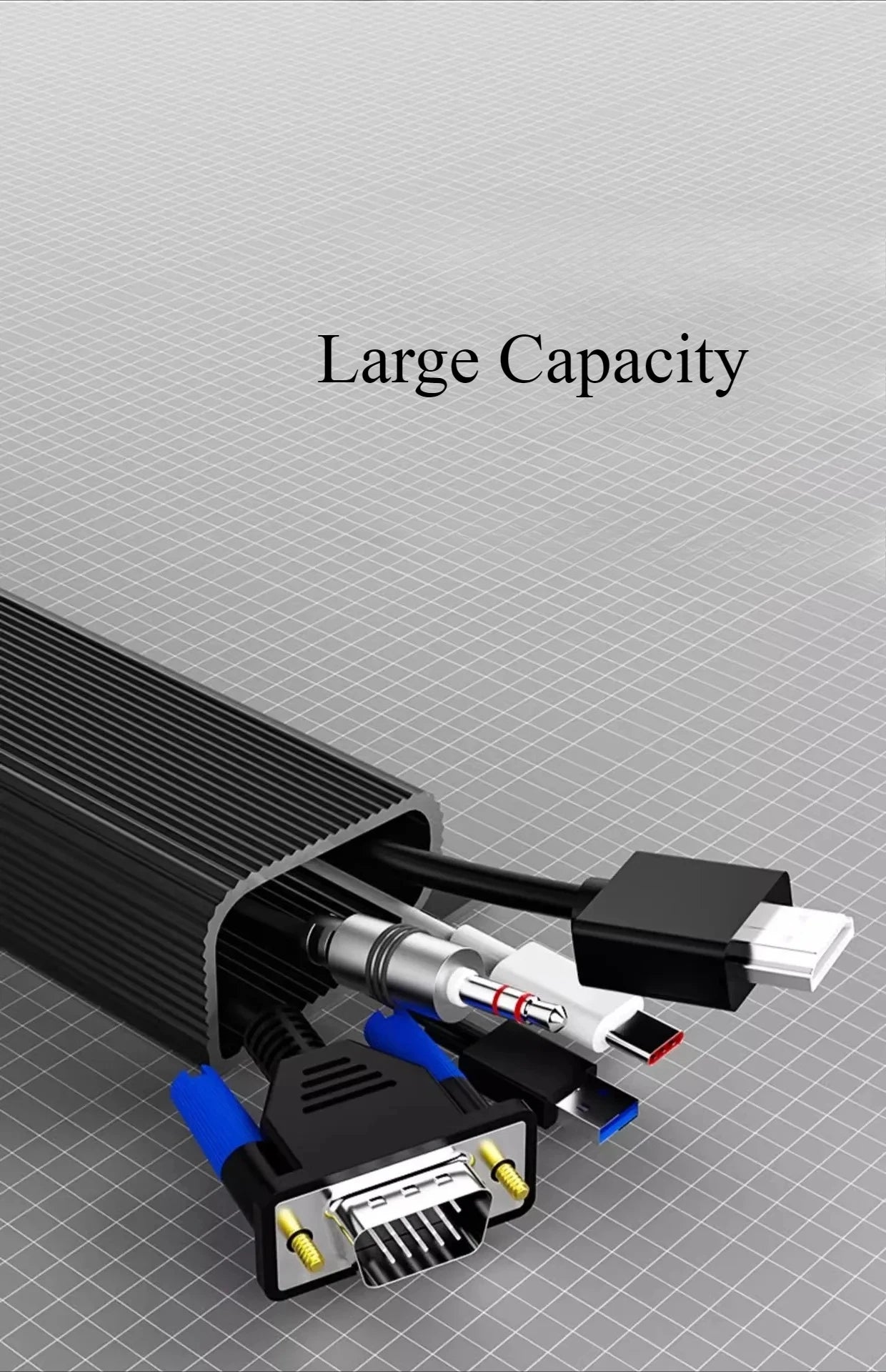 Kabelkanal für den Schreibtisch – 40cm PVC Kabelführung ohne Bohren