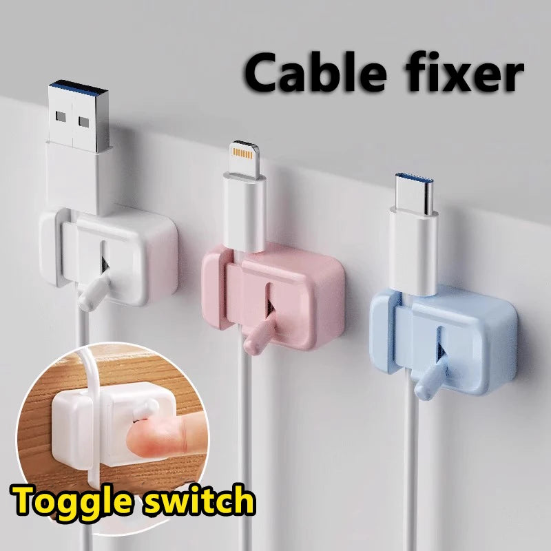 Kabelhalter für den Schreibtisch – Selbstklebend, ohne Bohren, für alle Kabel