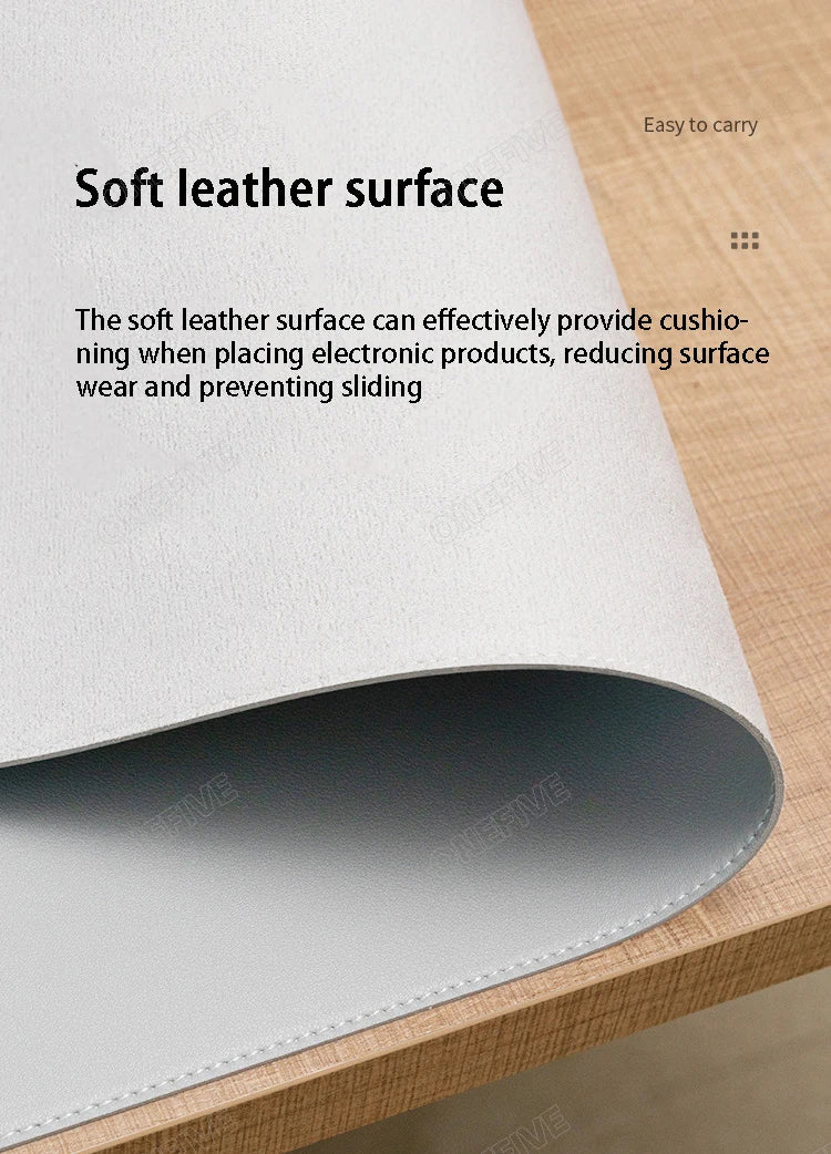 Schreibtisch-Matte aus PU-Leder – XXL Wasserdicht & Rutschfest für Home Office