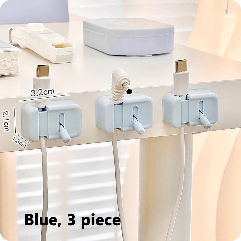 Kabelhalter für den Schreibtisch – Selbstklebend, ohne Bohren, für alle Kabel