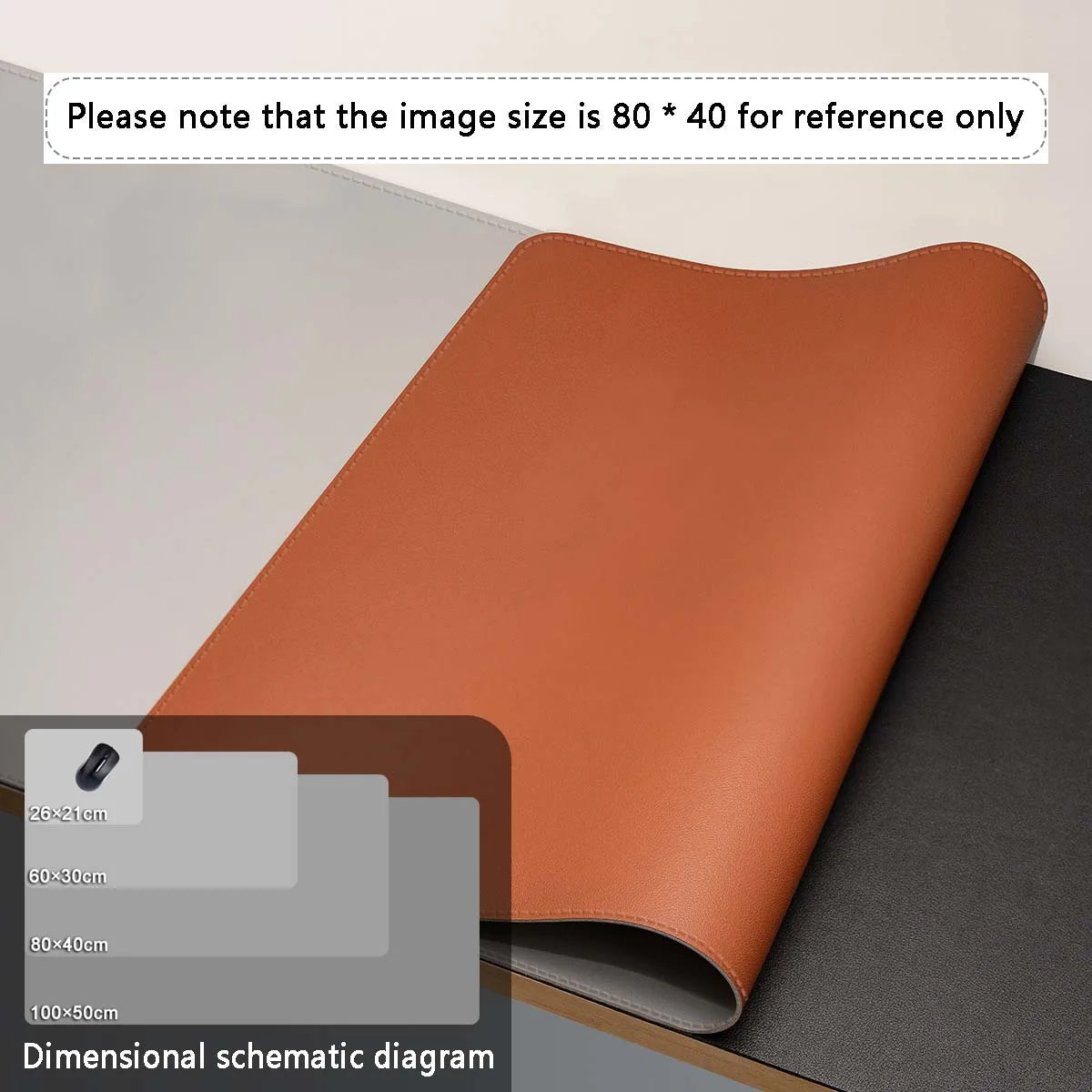 Schreibtisch-Matte aus PU-Leder – XXL Wasserdicht & Rutschfest für Home Office
