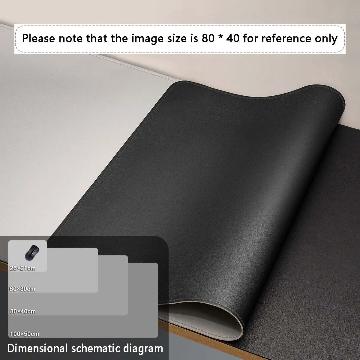 Schreibtisch-Matte aus PU-Leder – XXL Wasserdicht & Rutschfest für Home Office