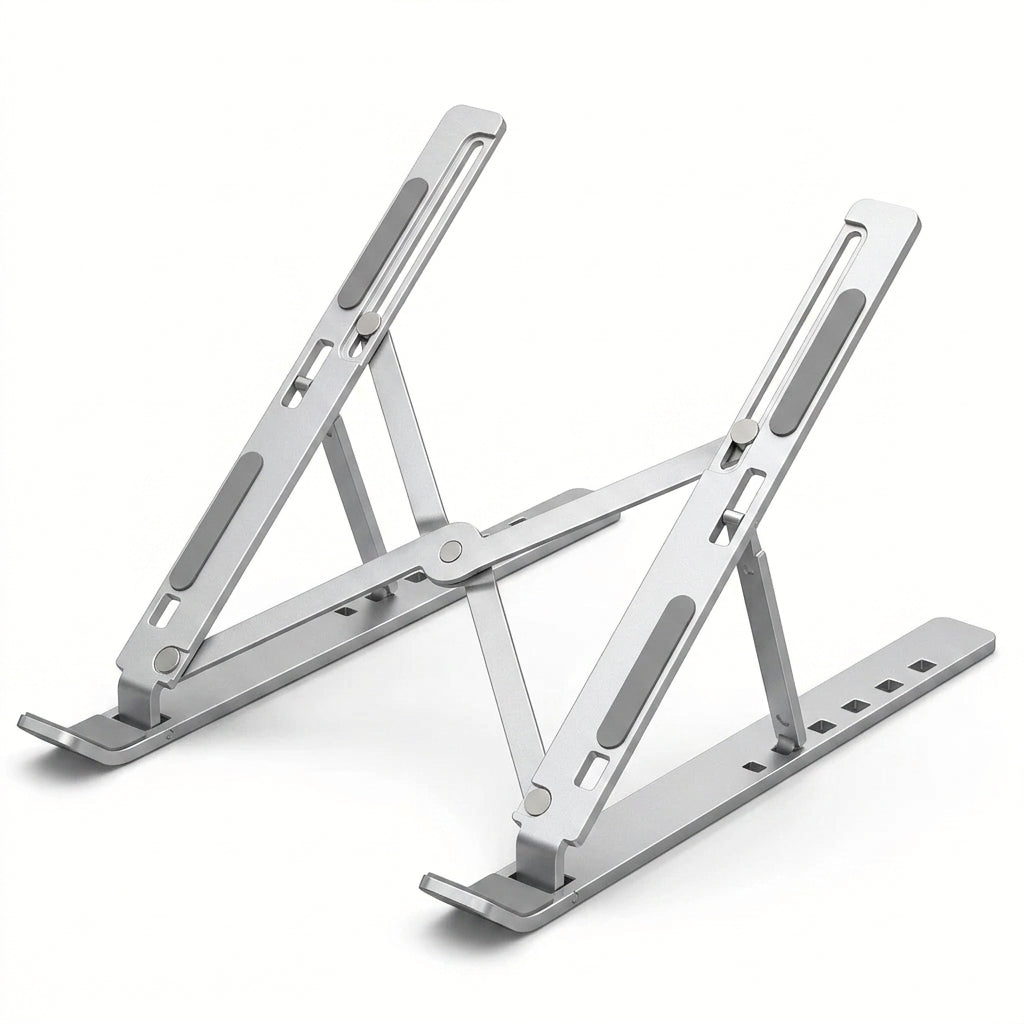 Verstellbarer Aluminium-Laptopständer – 6-stufig höhenverstellbar & faltbar für 8-16 Zoll Laptops