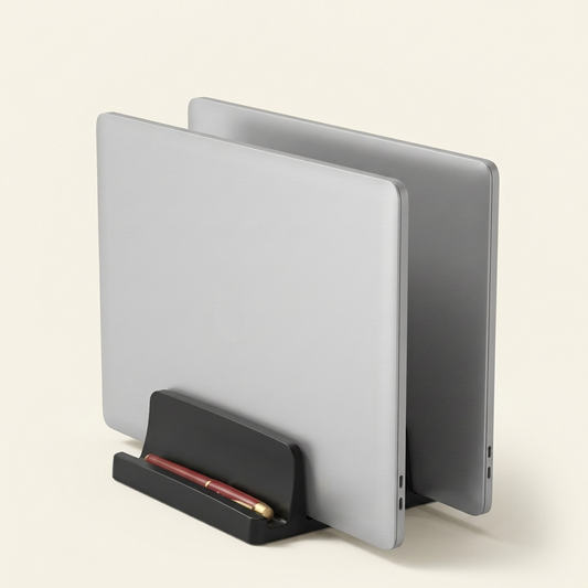 Doppelter Laptop-Ständer – Vertikaler Halter für 2 Laptops & Tablets
